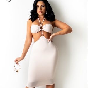 Large rose color dress